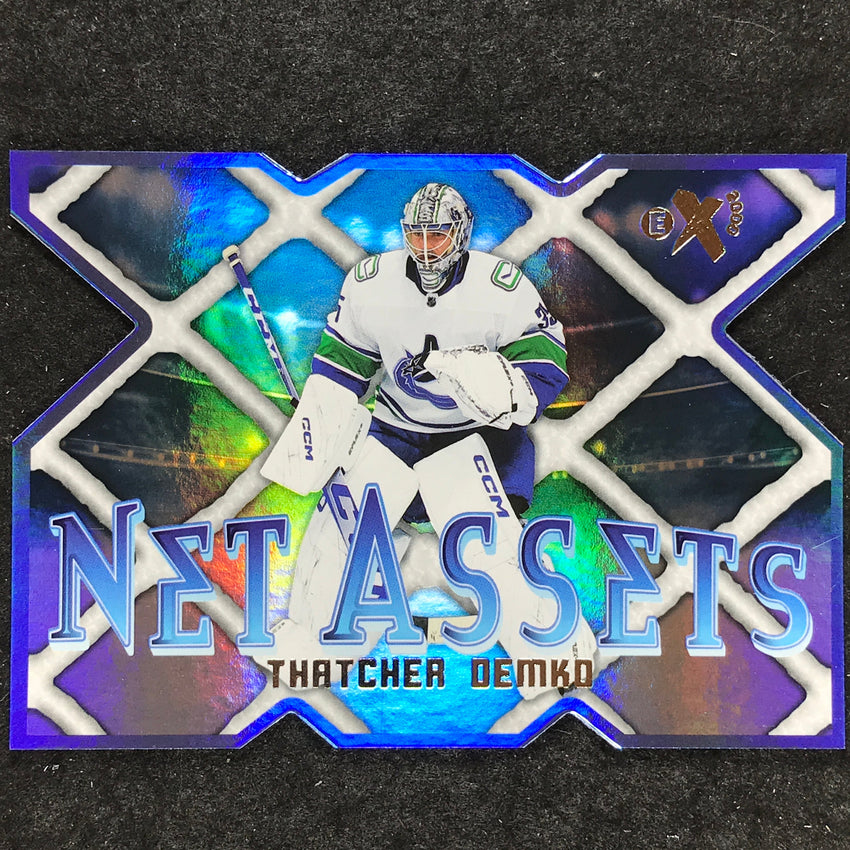 2023-24 Skybox E-X 2000 NHL THATCHER DEMKO Net Assets Die Cut 5 of 30