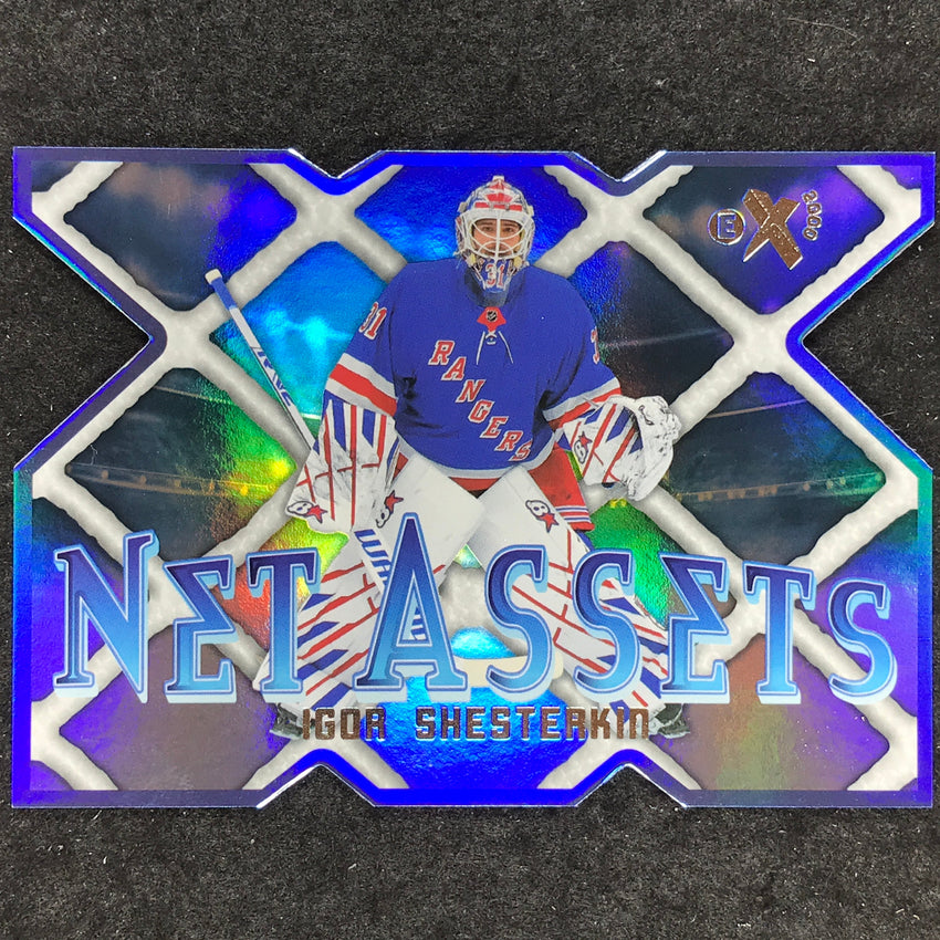 2023-24 Skybox E-X 2000 NHL IGOR SHESTERKIN Net Assets Die Cut 6 of 30