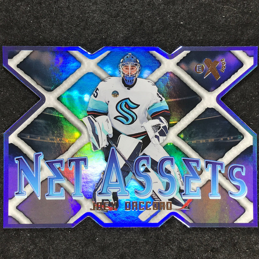 2023-24 Skybox E-X 2000 NHL JOEY DACCORD Net Assets Die Cut 25 of 30