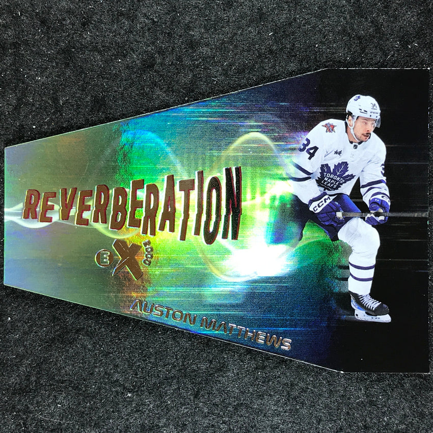 2023-24 Skybox E-X 2000 NHL AUSTON MATTHEWS Reverberation Die-Cut 5 of 20