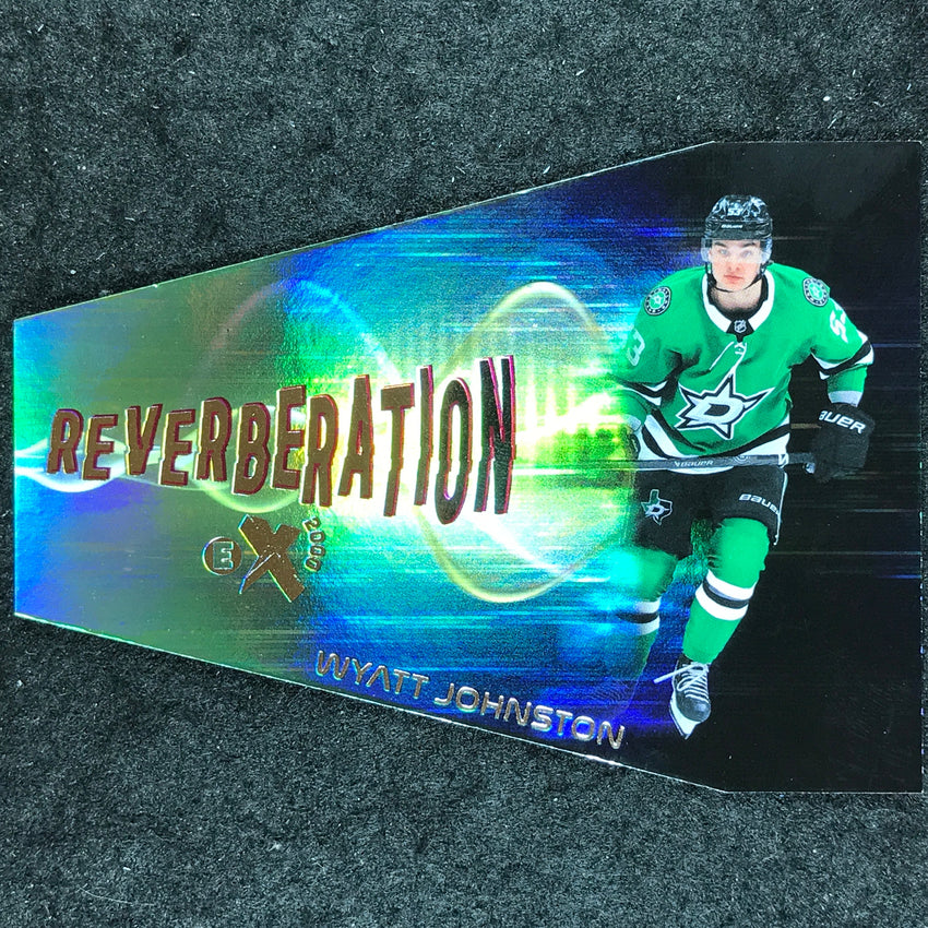 2023-24 Skybox E-X 2000 NHL WYATT JOHNSTON Reverberation Die-Cut 17 of 20