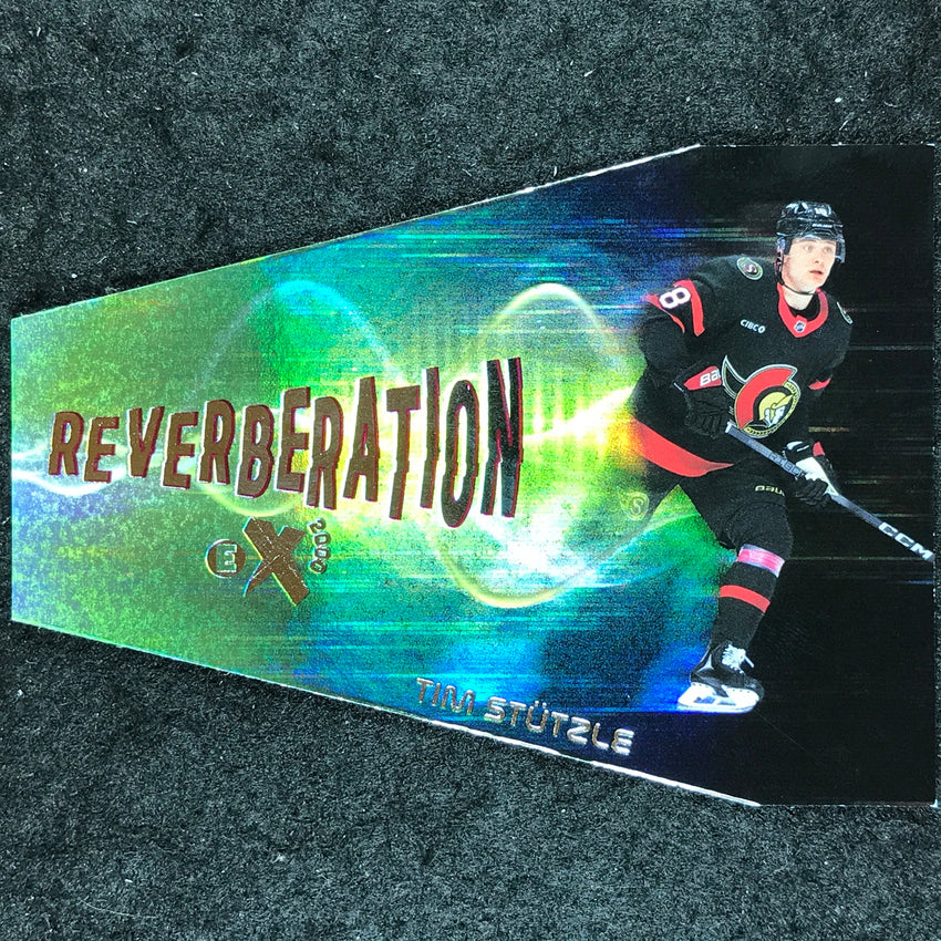 2023-24 Skybox E-X 2000 NHL TIM STUTZLE Reverberation Die-Cut 18 of 20