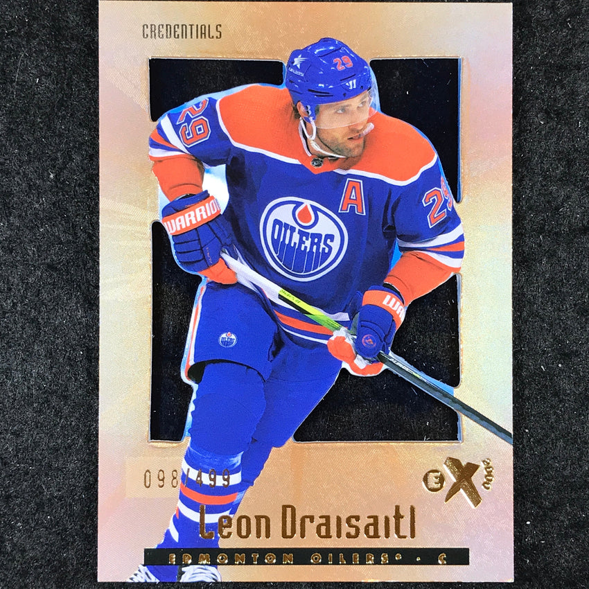 2023-24 Skybox E-X 2000 NHL LEON DRAISAITL Base Credentials 98/499 #84