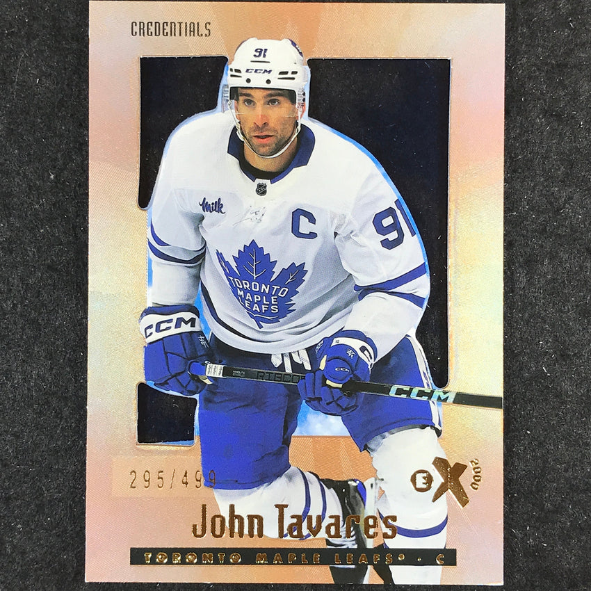 2023-24 Skybox E-X 2000 NHL JOHN TAVARES Base Credentials 295/499 #94