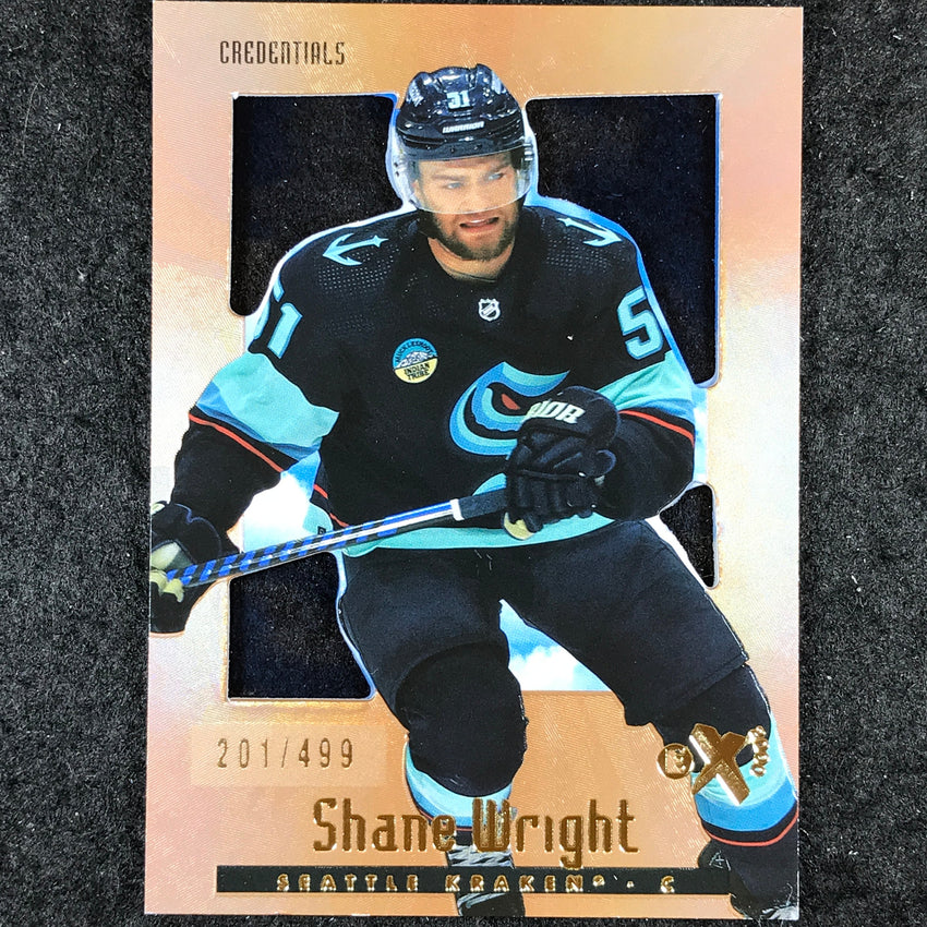 2023-24 Skybox E-X 2000 NHL SHANE WRIGHT Base Credentials 201/499 #96