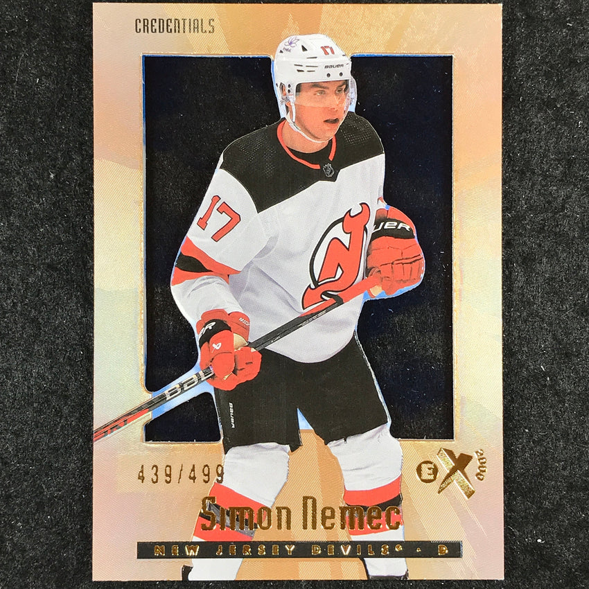 2023-24 Skybox E-X 2000 NHL SIMON NEMEC Rookie Base Credentials 439/499 #102