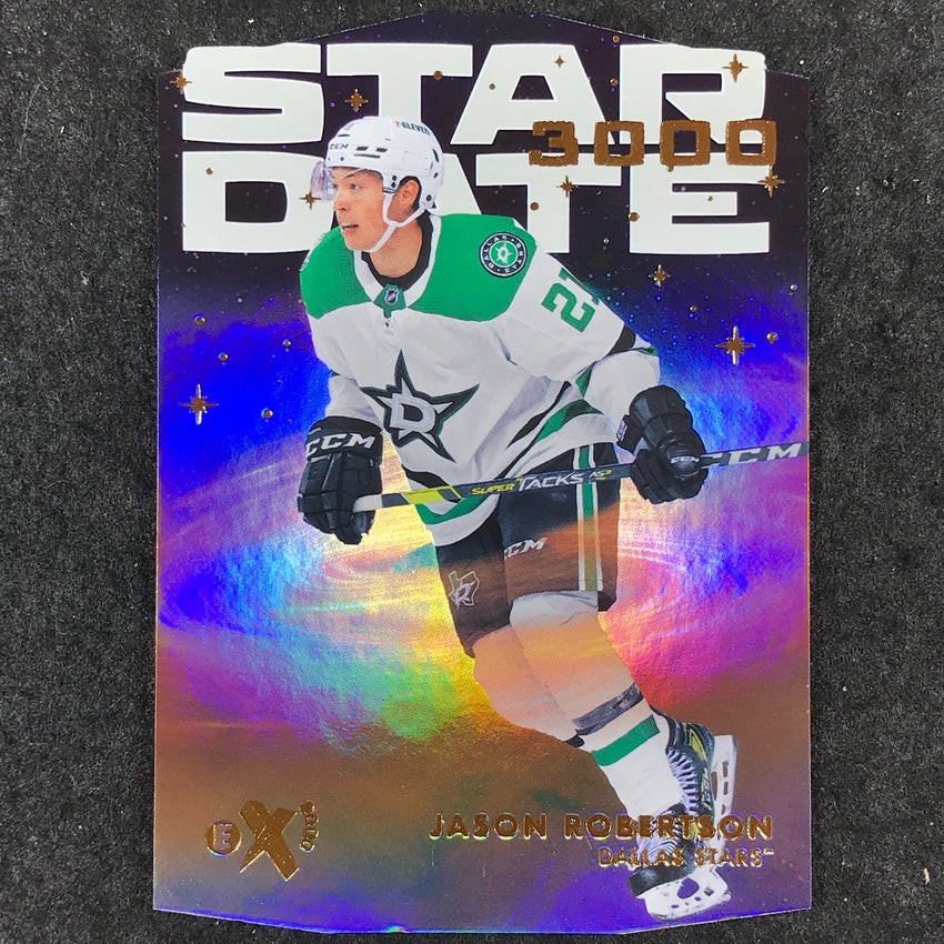 2023-24 Skybox E-X 2000 NHL JASON ROBERTSON Star Date 3000 Die-Cut #8