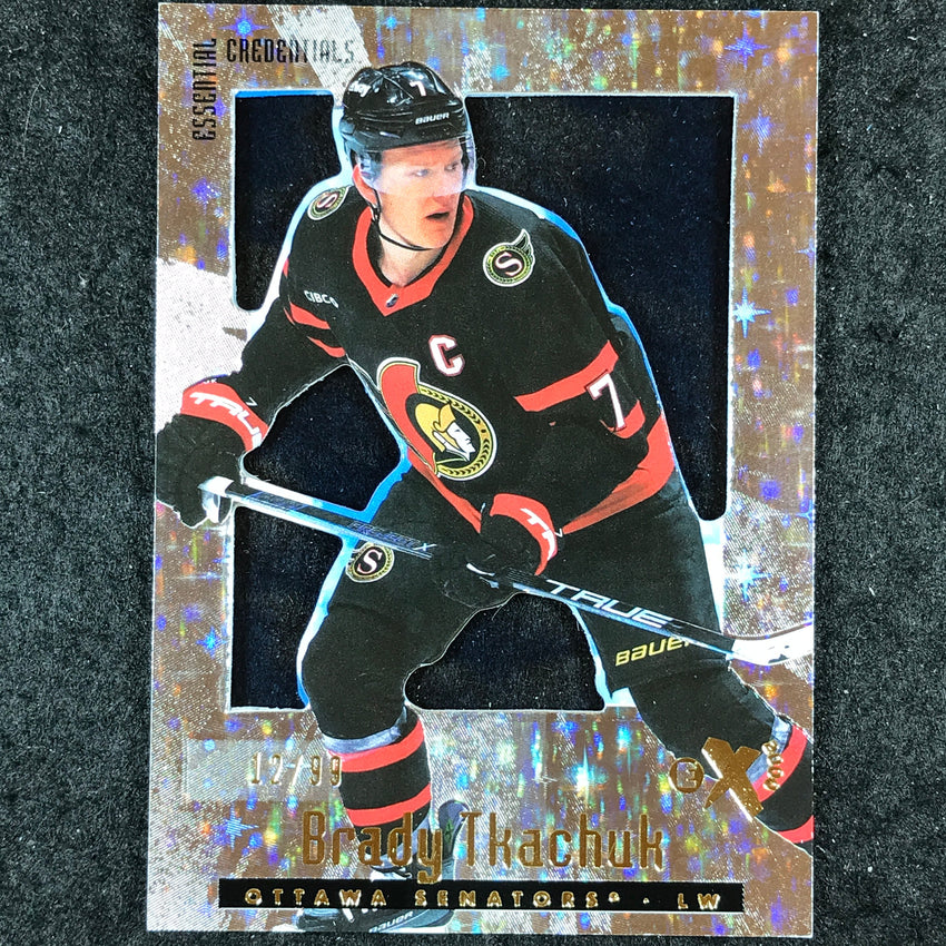 2023-24 Skybox E-X 2000 NHL BRADY TKACHUK Base Essential Credentials 12/99 #51
