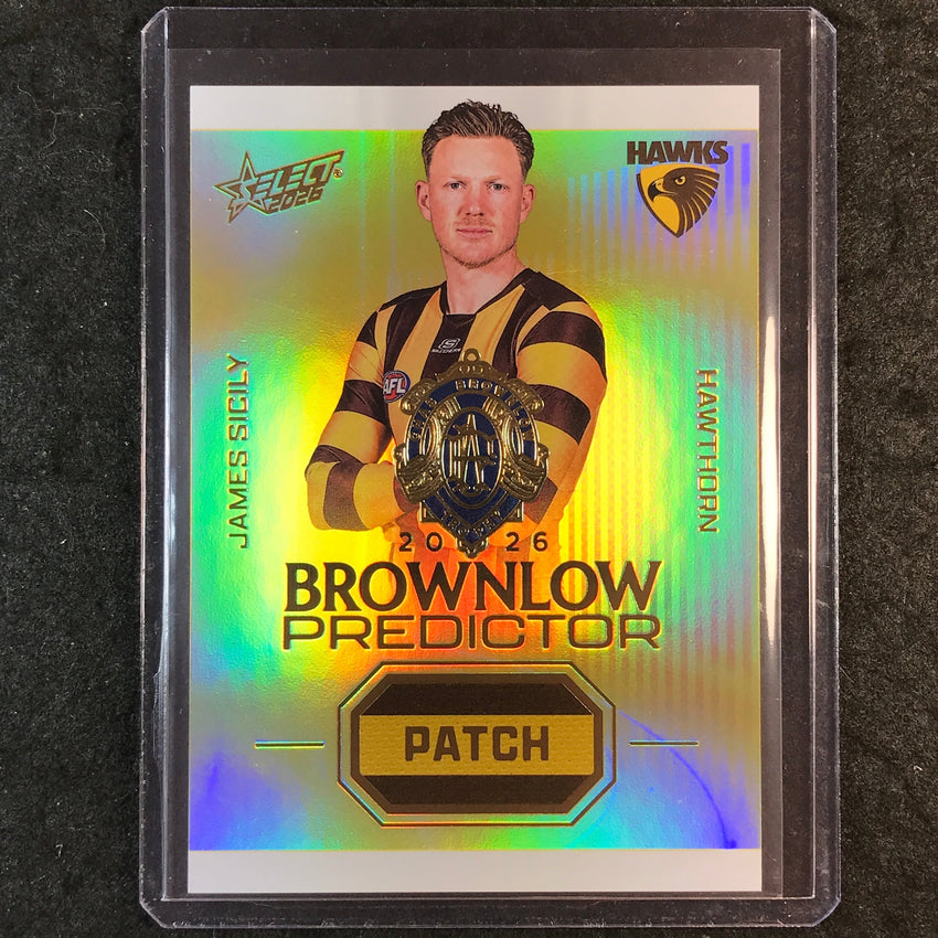 2026 Select AFL Footy Stars JAMES SICILY Brownlow Patch Predictor 145/220