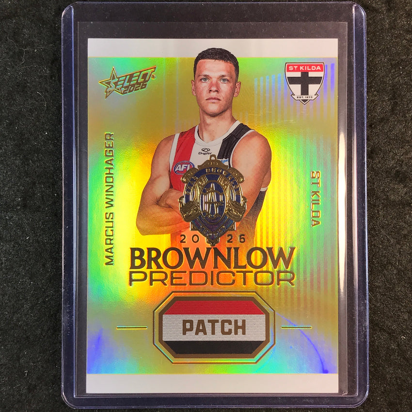 2026 Select AFL Footy Stars MARCUS WINDHAGER Brownlow Patch Predictor 207/220