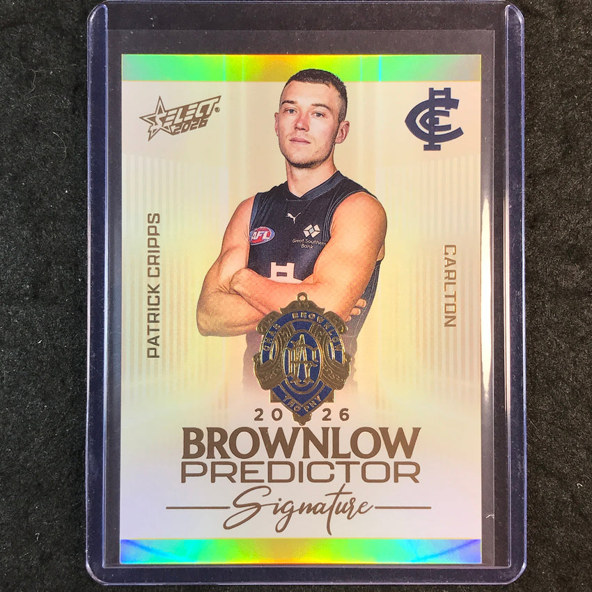 2026 Select AFL Footy Stars PATRICK CRIPPS Brownlow Signature Predictor 175/220