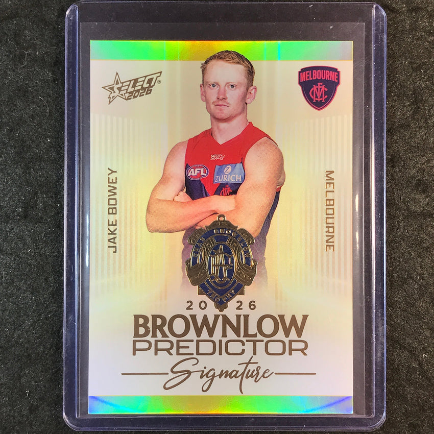 2026 Select AFL Footy Stars JAKE BOWEY Brownlow Signature Predictor 220/220