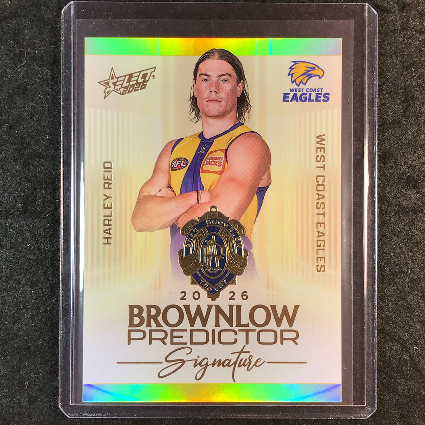2026 Select AFL Footy Stars HARLEY REID Brownlow Signature Predictor 122/220