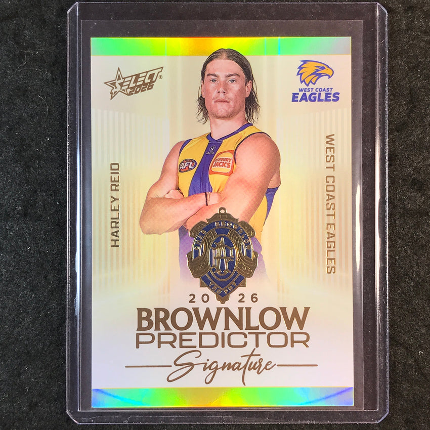 2026 Select AFL Footy Stars HARLEY REID Brownlow Signature Predictor 58/220