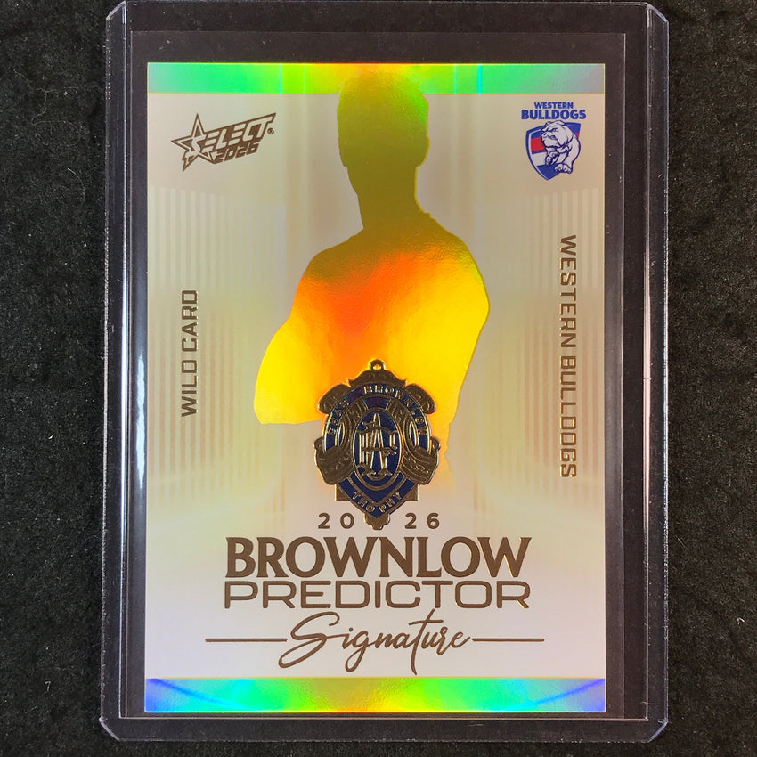 2026 Select AFL Footy Stars BULLDOGS Brownlow Signature Predictor 115/220