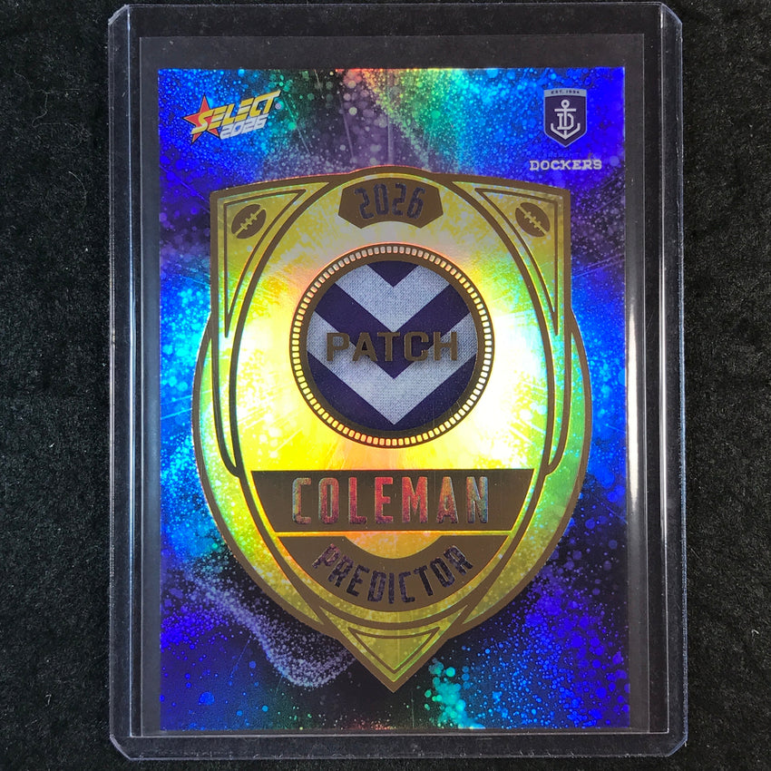 2026 Select AFL Footy Stars FREMANTLE DOCKERS Coleman Patch Predictor 164/220