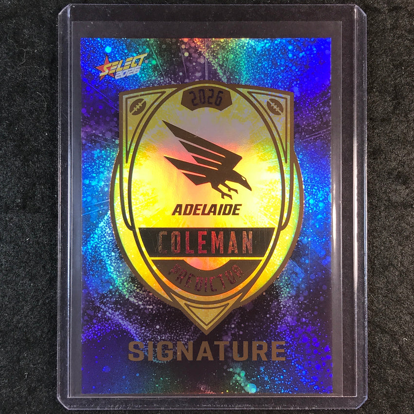 2026 Select AFL Footy Stars ADELAIDE Coleman Signature Predictor 20/220