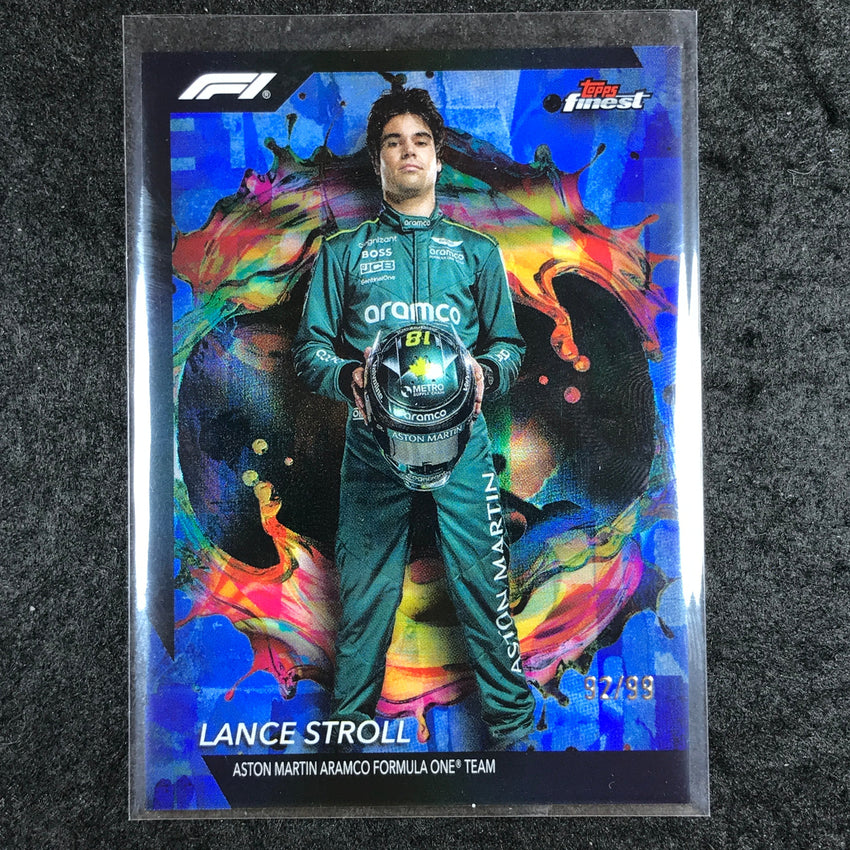 2024 Topps Finest Formula 1 LANCE STROLL Rare Blue 92/99 #212