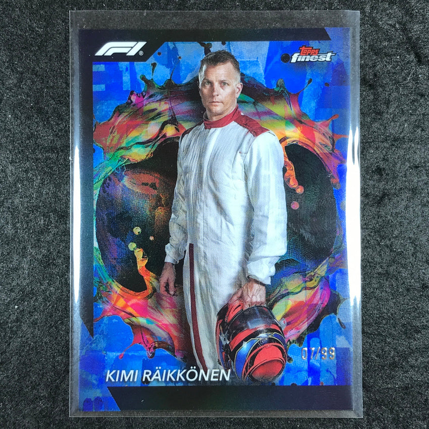 2024 Topps Finest Formula 1 KIMI RAIKKONEN Rare Blue 7/99 #218