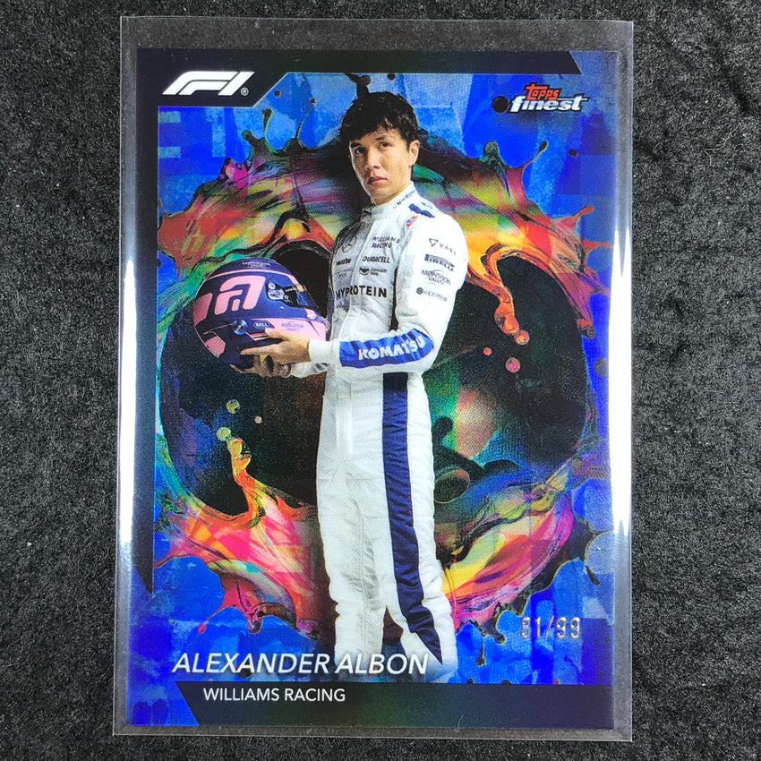 2024 Topps Finest Formula 1 ALEXANDER ALBON Rare Blue 81/99 #219