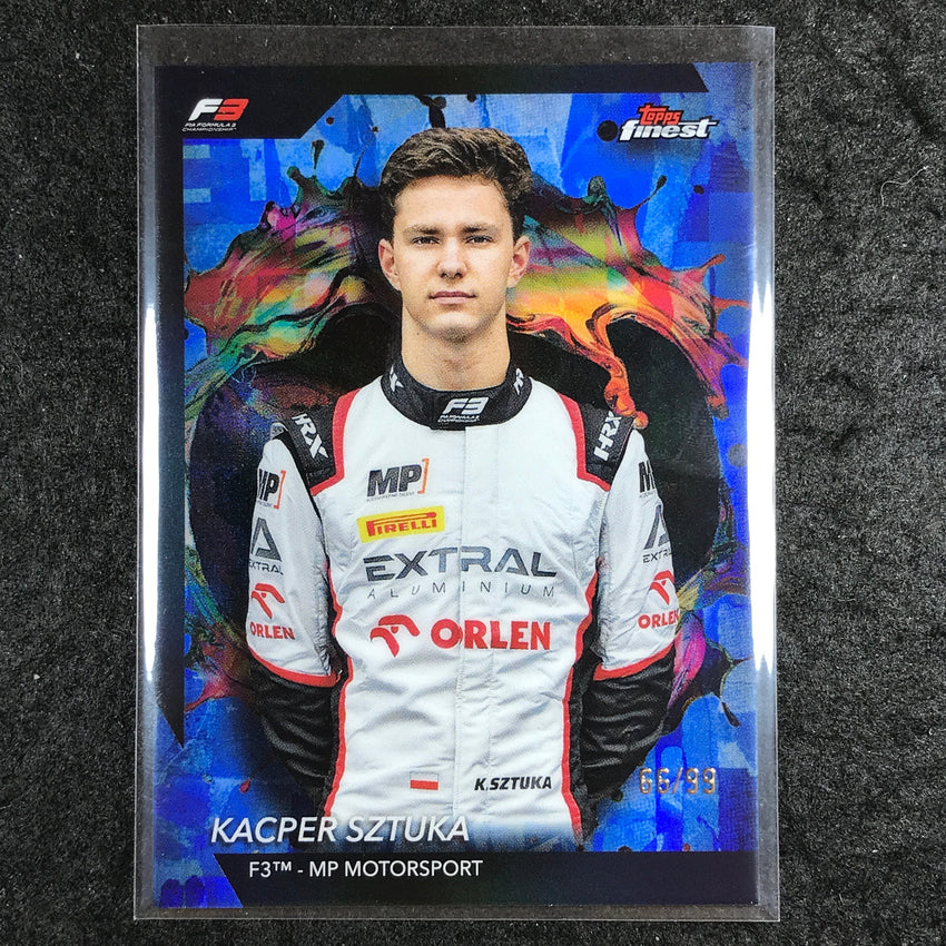 2024 Topps Finest Formula 1 KACPER SZTUKA Rare Blue 66/99 #250
