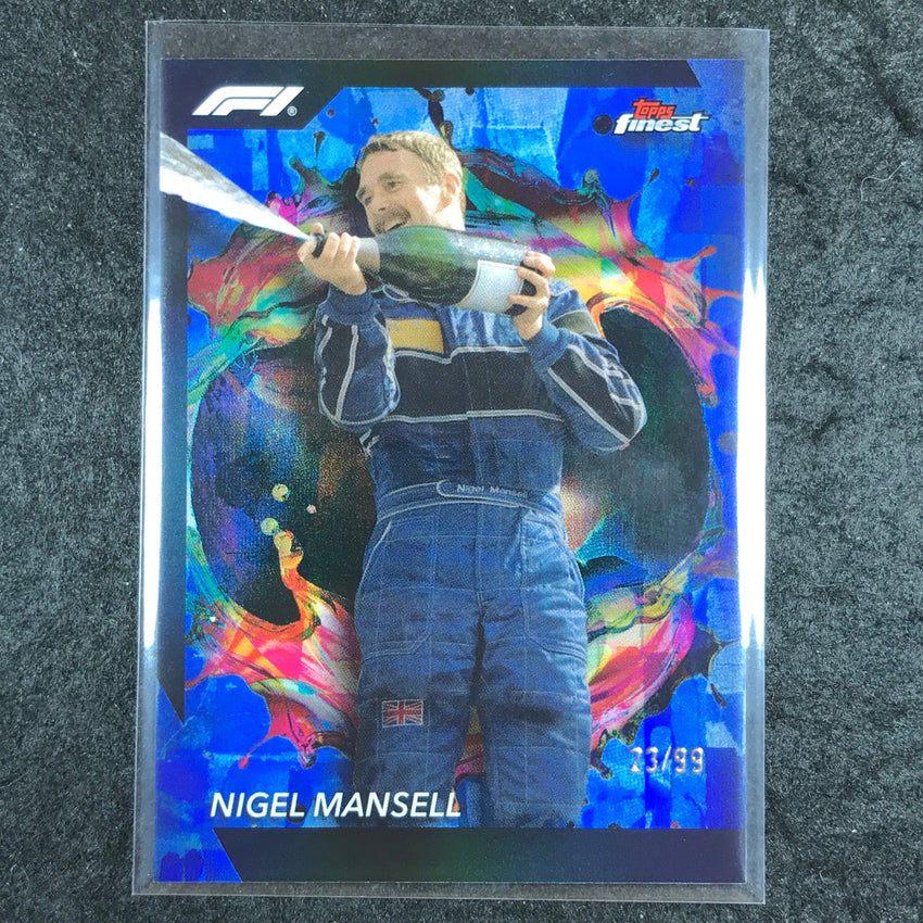 2024 Topps Finest Formula 1 NIGEL MANSELL Rare Blue 23/99 #285