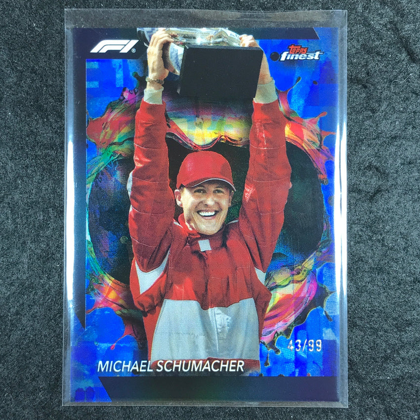 2024 Topps Finest Formula 1 MICHAEL SCHUMACHER Rare Blue 43/99 #291