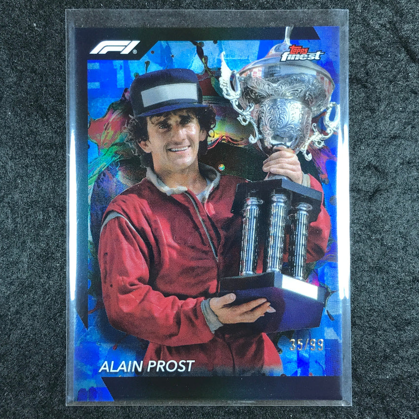 2024 Topps Finest Formula 1 ALAIN PROST Rare Blue 35/99 #299