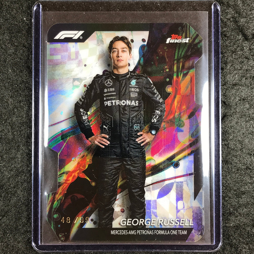2024 Topps Finest Formula 1 GEORGE RUSSELL Common Die-Cut 48/99 #5