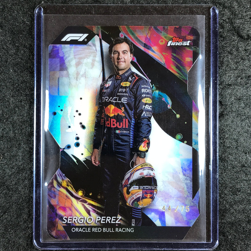 2024 Topps Finest Formula 1 SERGIO PEREZ Uncommon Die-Cut 44/75 #102