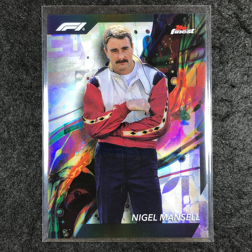 2024 Topps Finest Formula 1 NIGEL MANSELL Base Common Refractor #80