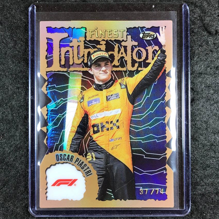 2024 Topps Finest Formula 1 OSCAR PIASTRI Intimidators Die-Cut 37/74 #PIA
