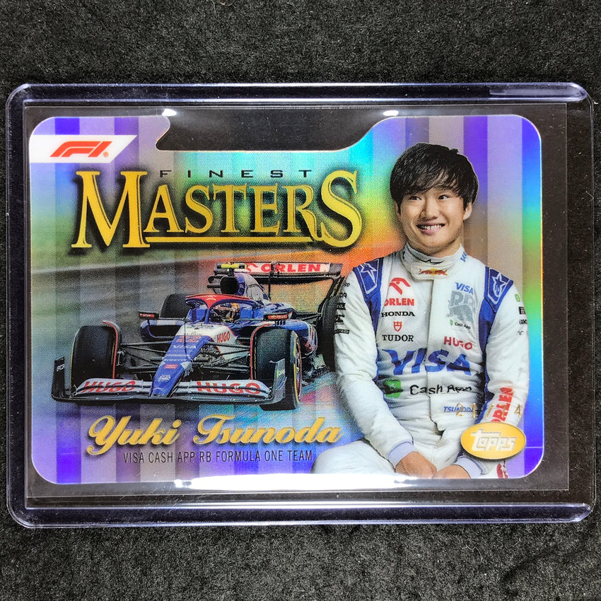 2024 Topps Finest Formula 1 YUKI TSUNODA Masters Die-Cut 21/74 #9