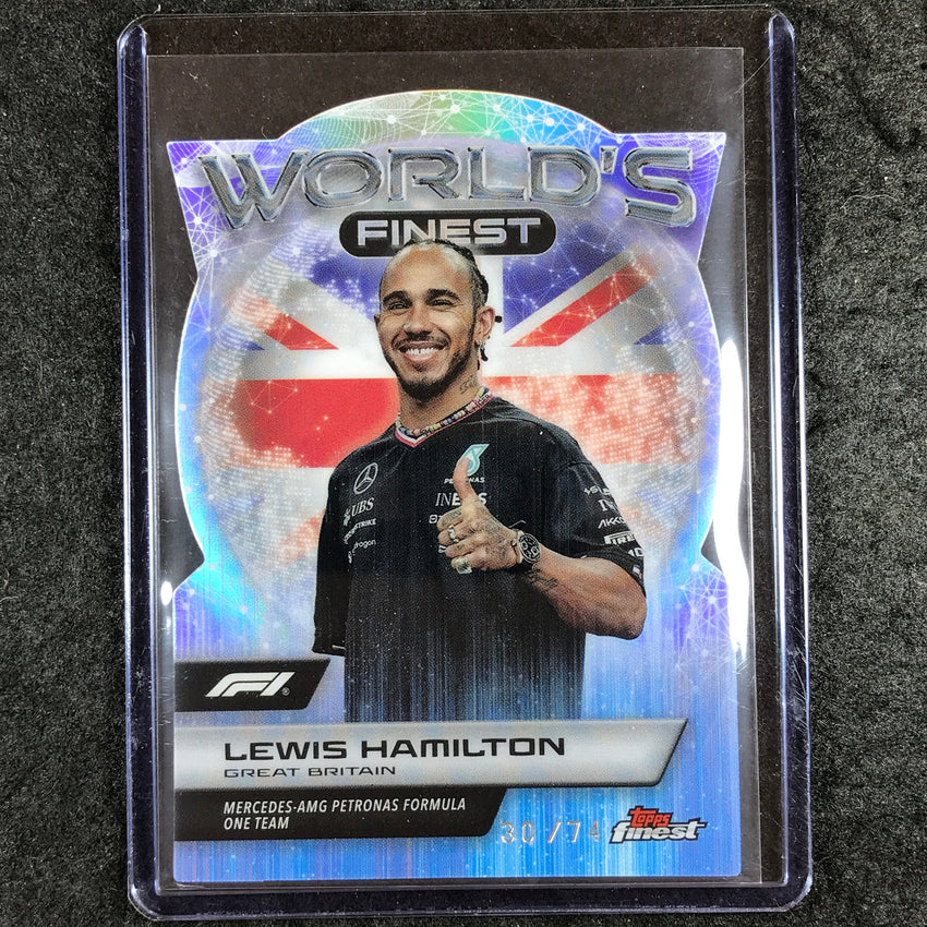 2024 Topps Finest Formula 1 LEWIS HAMILTON World's Finest Die-Cut 30/74 #6