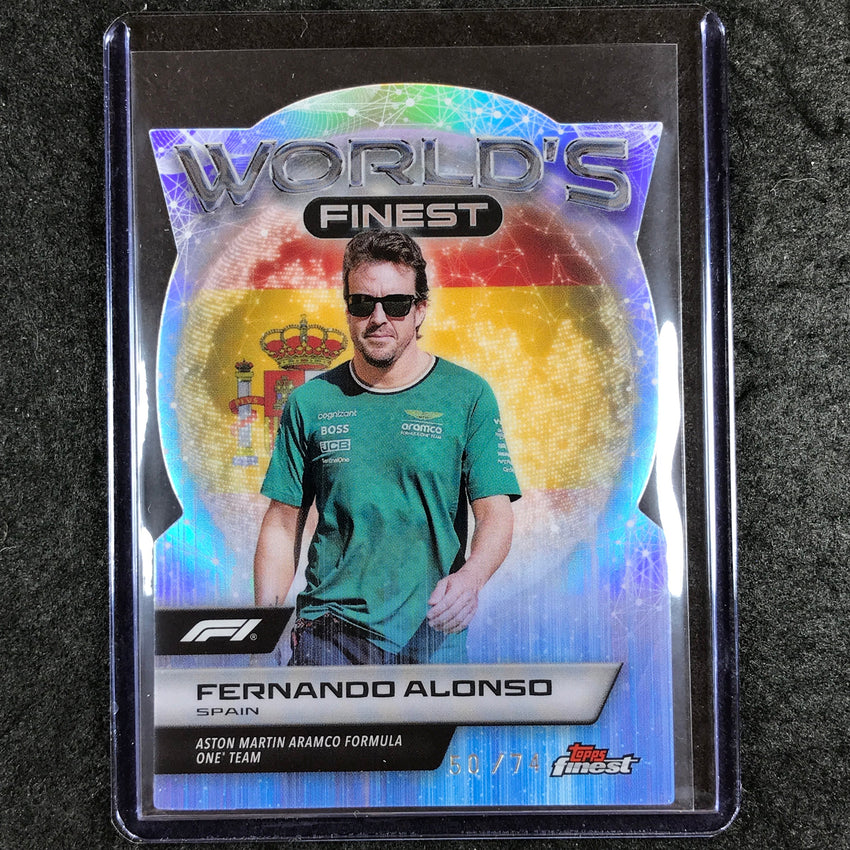 2024 Topps Finest Formula 1 FERNANDO ALONSO World's Finest Die-Cut 50/74 #11