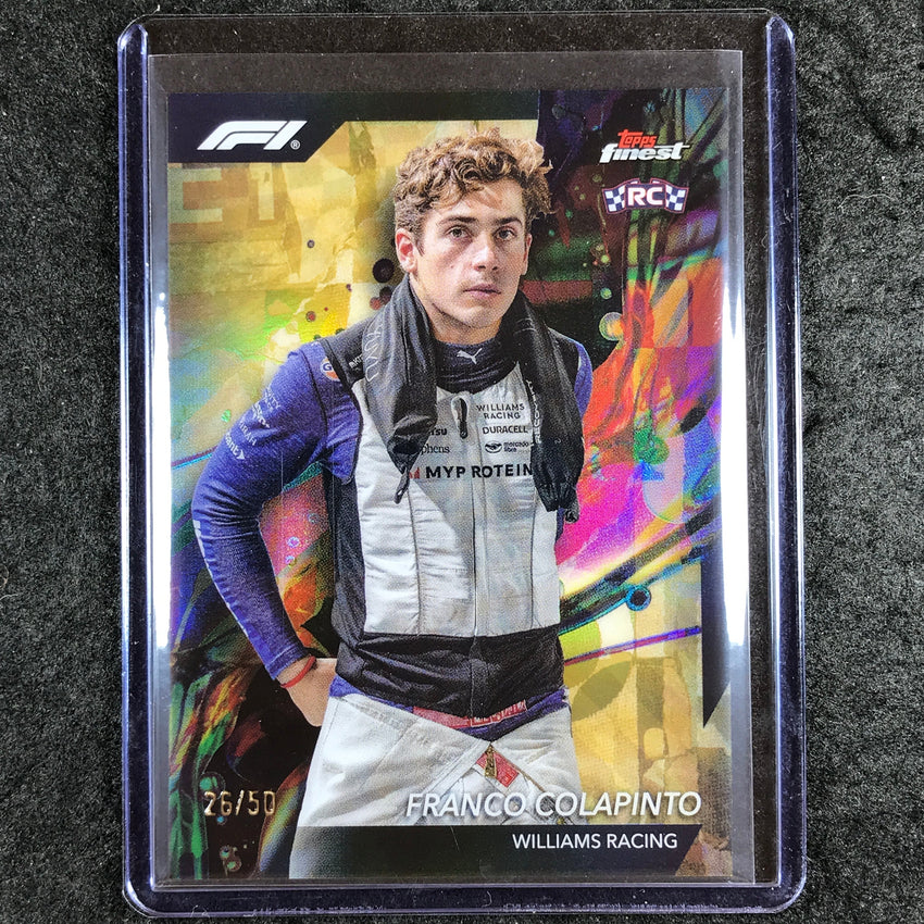2024 Topps Finest Formula 1 FRANCO COLAPINTO Common Gold Rookie 26/50 #20