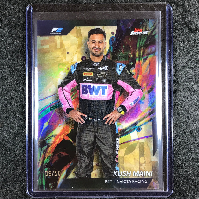 2024 Topps Finest Formula 1 KUSH MAINI Common Gold 6/50 #27
