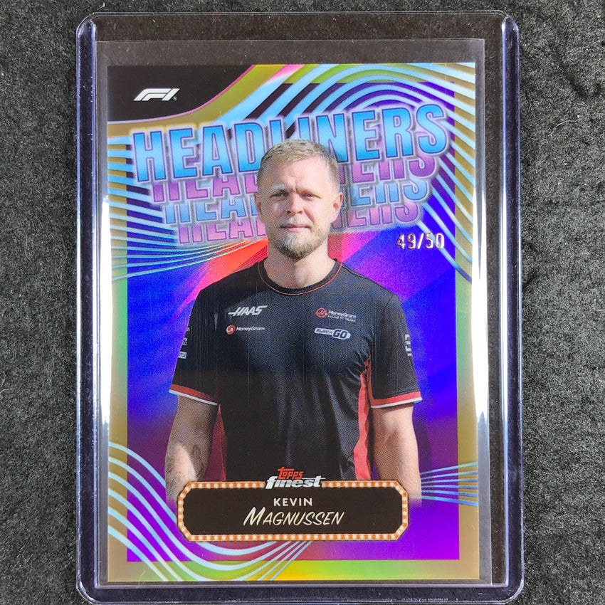 2024 Topps Finest Formula 1 KEVIN MAGNUSSEN Headliners Gold 49/50 #8
