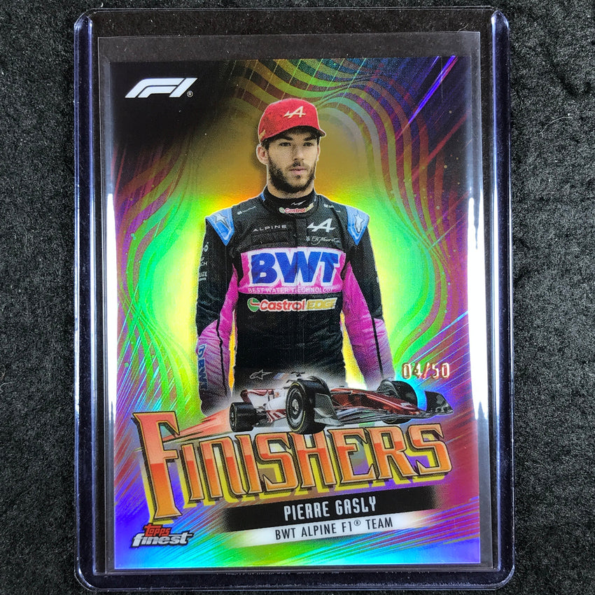 2024 Topps Finest Formula 1 PIERRE GASLY Finishers Gold 4/50 #5