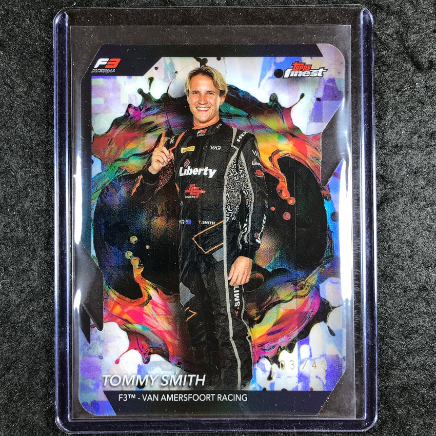 2024 Topps Finest Formula 1 TOMMY SMITH Rare Die-Cut 3/40 #263