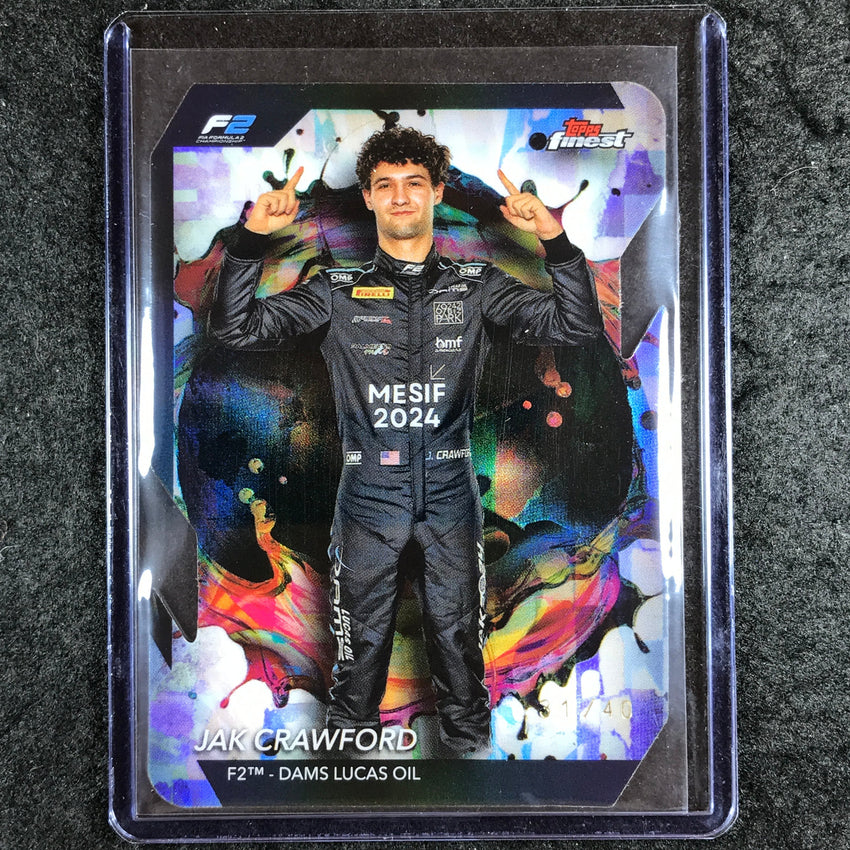 2024 Topps Finest Formula 1 JAK CRAWFORD Rare Die-Cut 31/40 #233