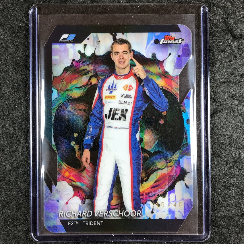 2024 Topps Finest Formula 1 RICHARD VERSCHOOR Rare Die-Cut 10/40 #237