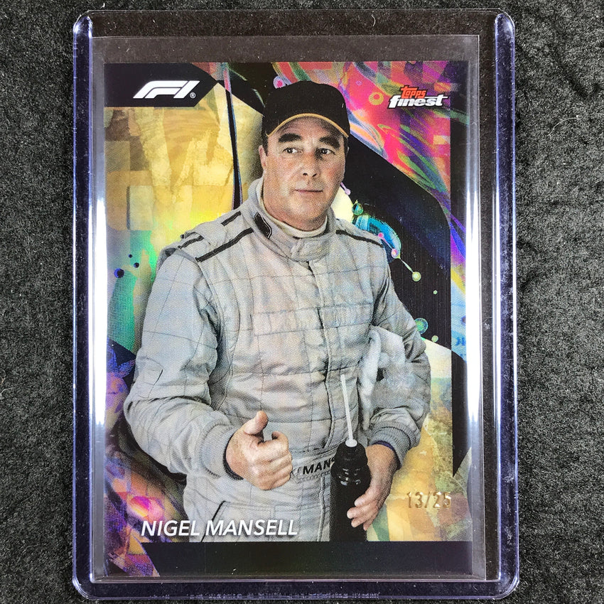 2024 Topps Finest Formula 1 NIGEL MANSELL Uncommon Gold 13/25 #193