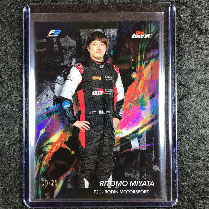 2024 Topps Finest Formula 1 RITOMO MIYATA Common Black 9/25 #26