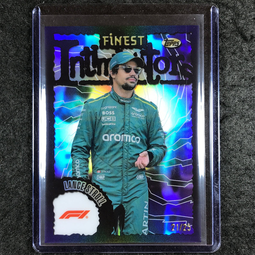 2024 Topps Finest Formula 1 LANCE STROLL Intimidators Black 21/25 #STR