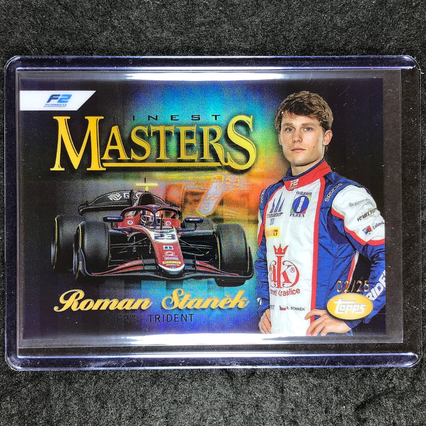 2024 Topps Finest Formula 1 ROMAN STANEK Masters Black 2/25 #14