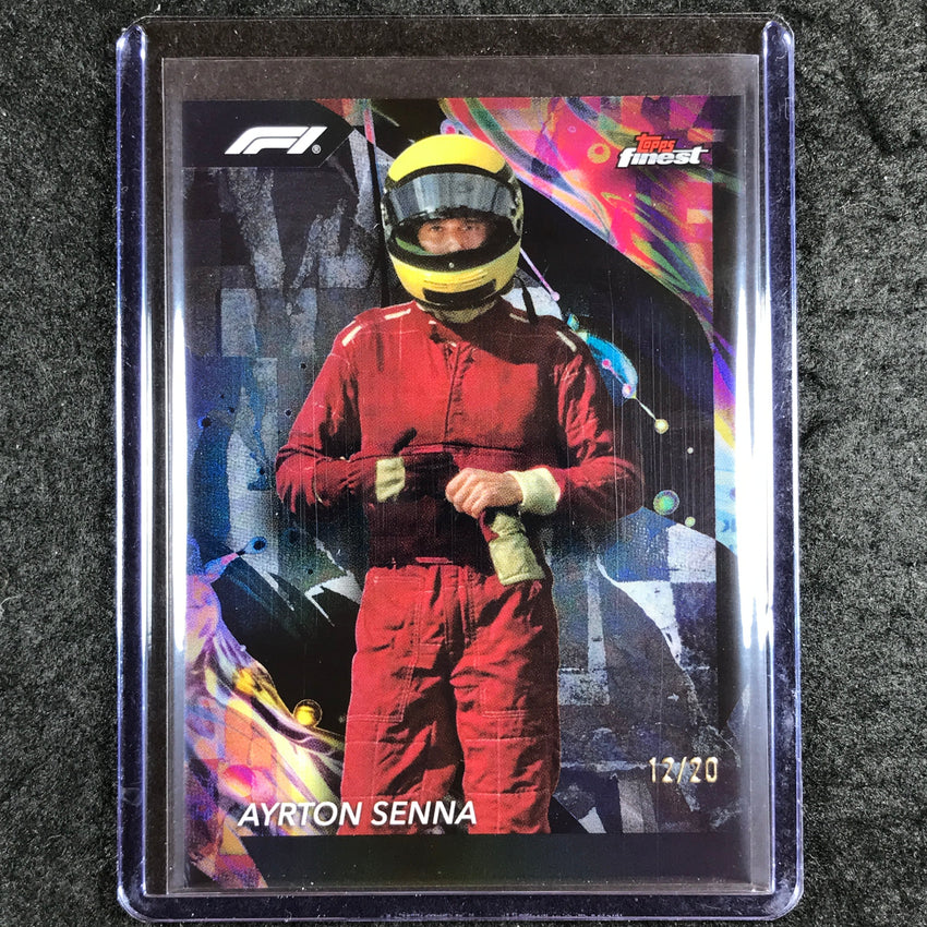 2024 Topps Finest Formula 1 AYRTON SENNA Uncommon Black 12/20 #179