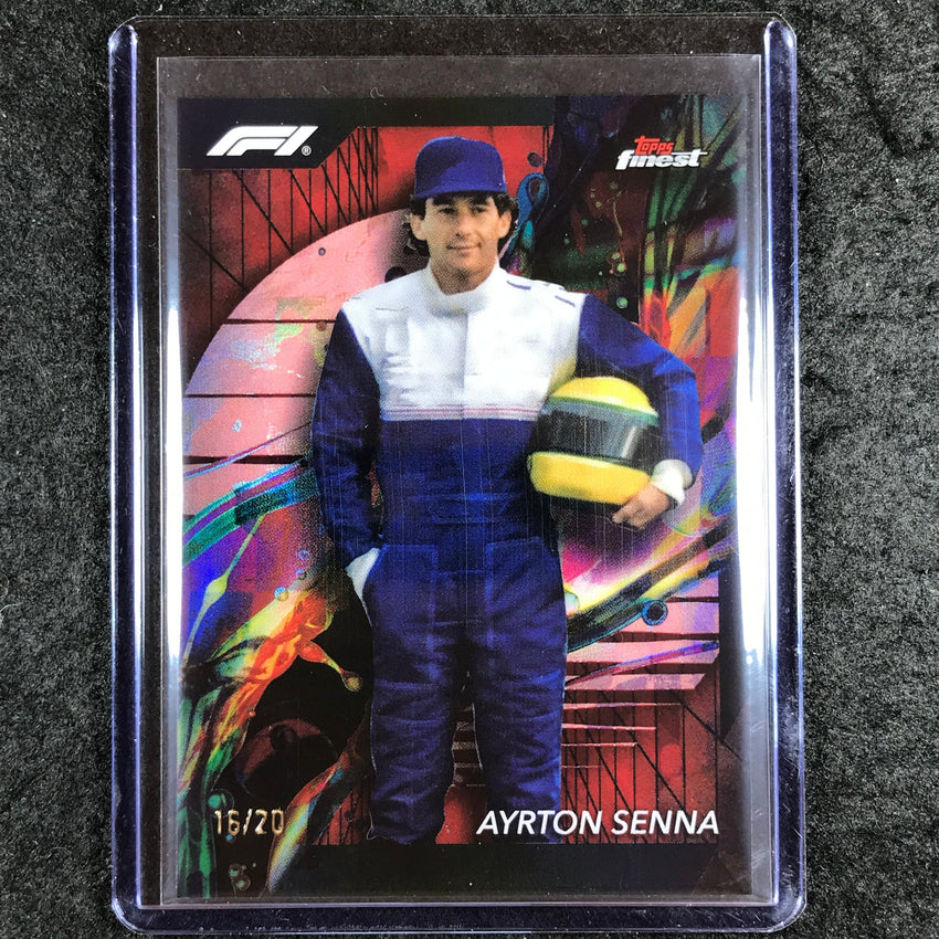 2024 Topps Finest Formula 1 AYRTON SENNA Common Red Black Vapor 16/20 #74