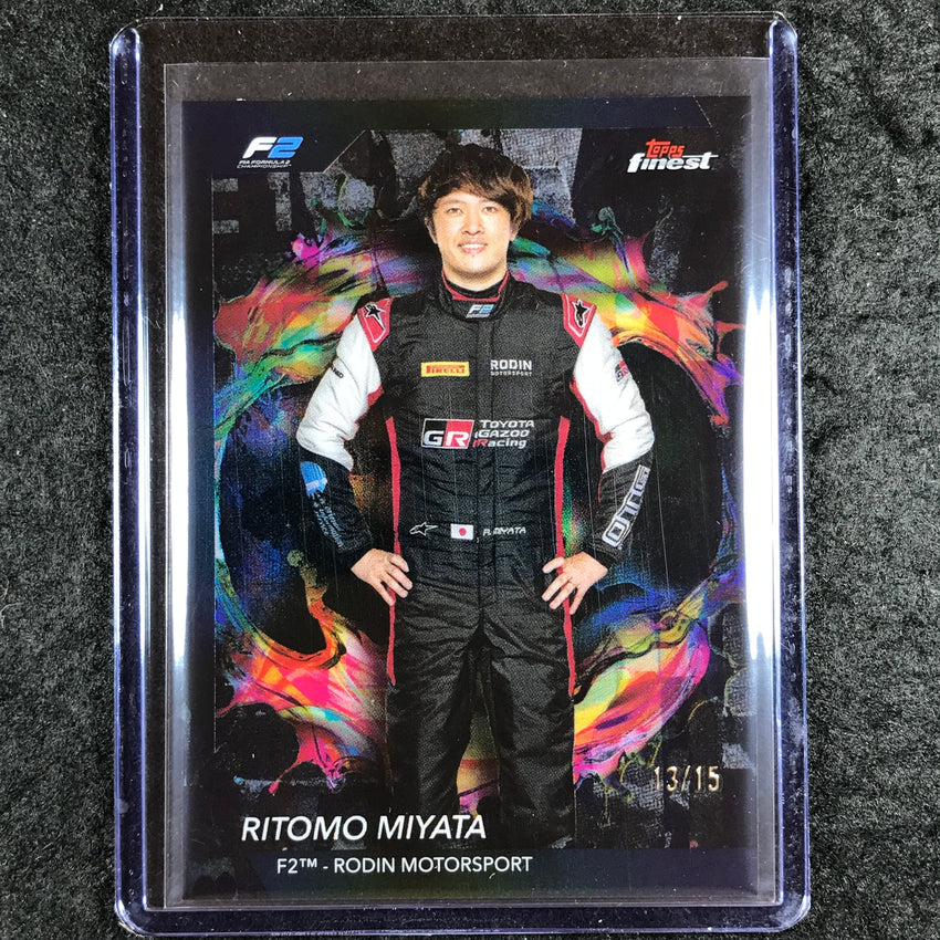 2024 Topps Finest Formula 1 RITOMO MIYATA Rare Black 13/15 #226