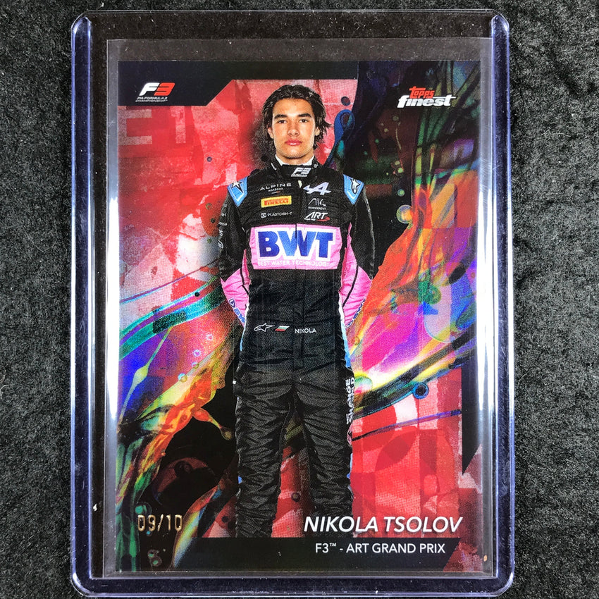 2024 Topps Finest Formula 1 NIKOLA TSOLOV Common Red 9/10 #66